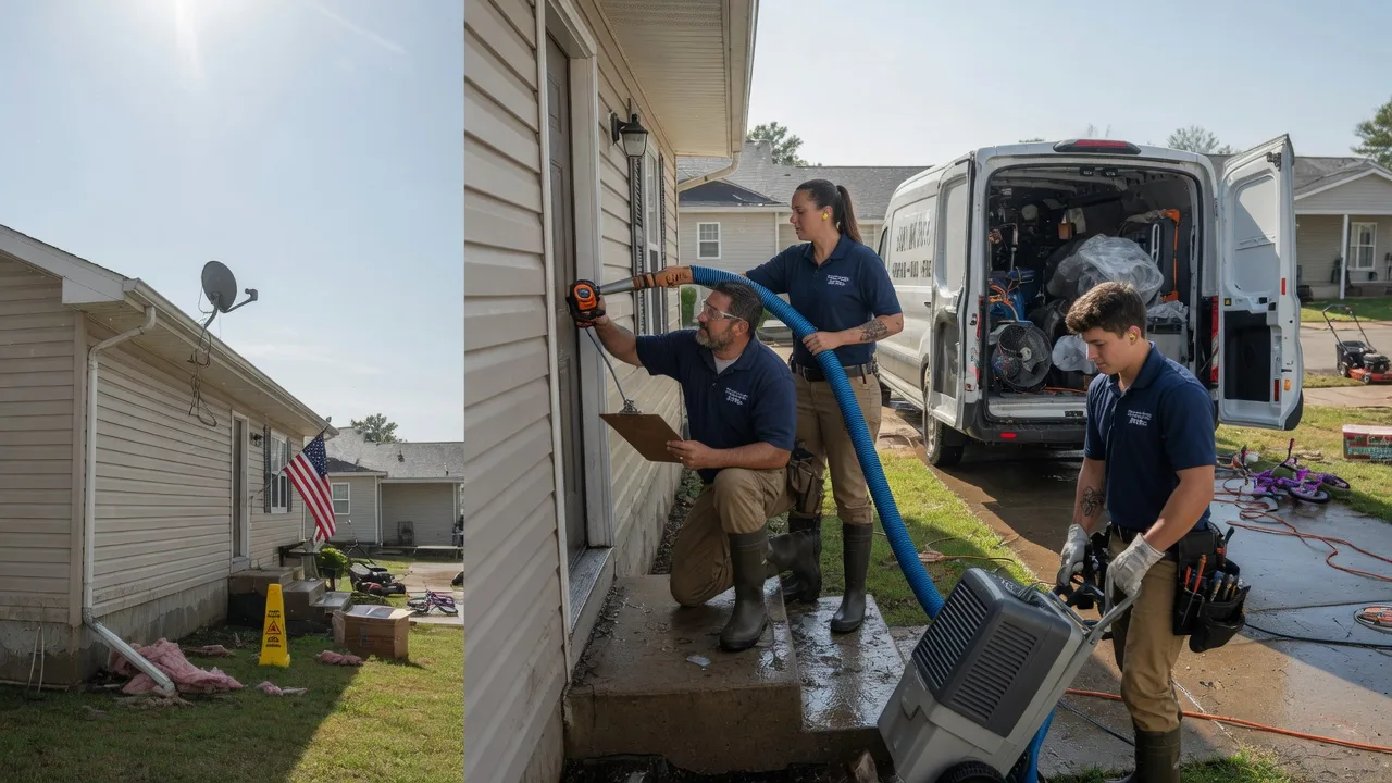 Ceiling Water Damage Restoration in Fairfax, MO near me